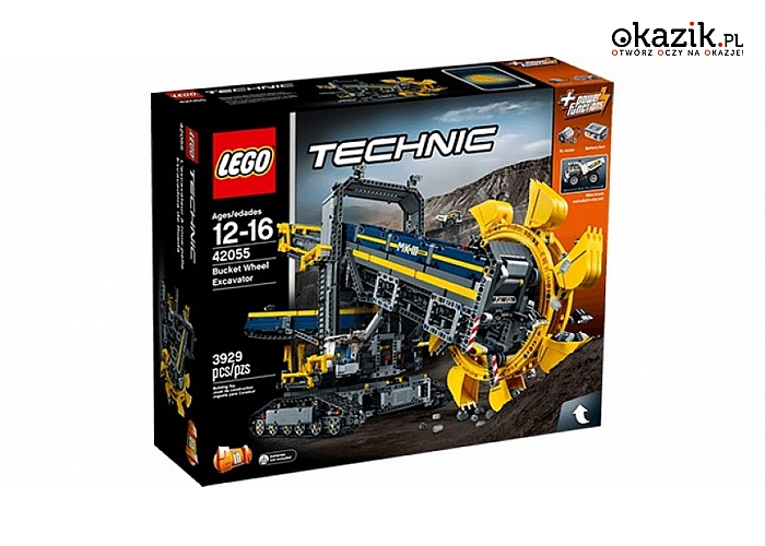 Sięgnij po koparkę wielonaczyniową „2 w 1” LEGO® Technic — największy z wyprodukowanych dotąd modeli.