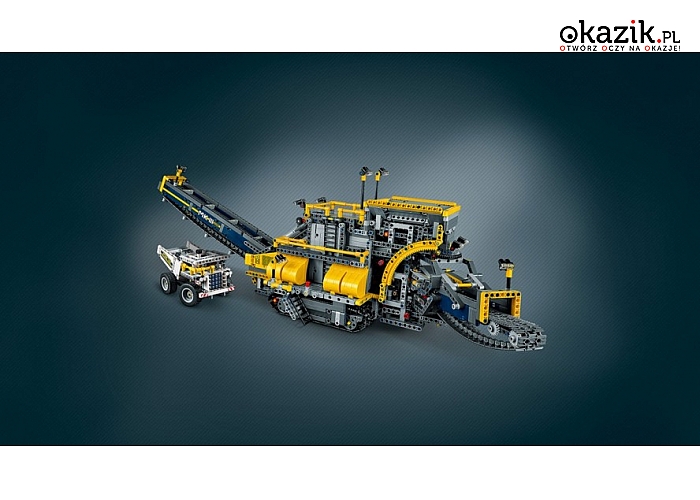 Sięgnij po koparkę wielonaczyniową „2 w 1” LEGO® Technic — największy z wyprodukowanych dotąd modeli.
