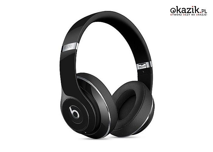 Apple: Słuchawki wokółuszne Beats Studio Wireless - czarne błyszczące