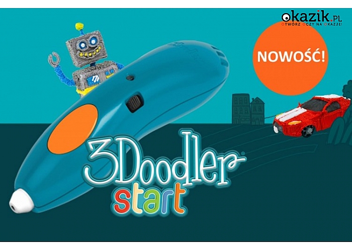 3DOODLER: START MEGA PACK -  Długopis 3D zaprojektowany dla dzieci.