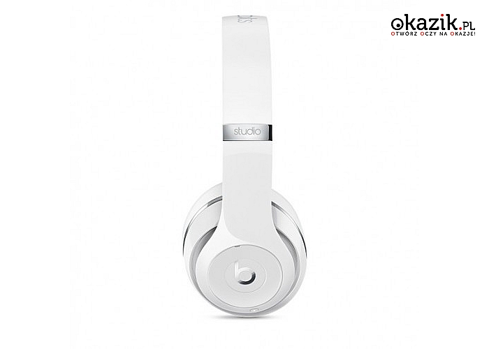 Apple: Bezprzewodowe słuchawki wokółuszne Beats Studio Wireless - białe błyszczące