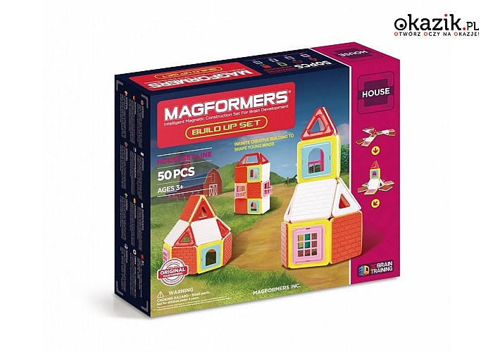 Magformers: House Build up set 50 elementów