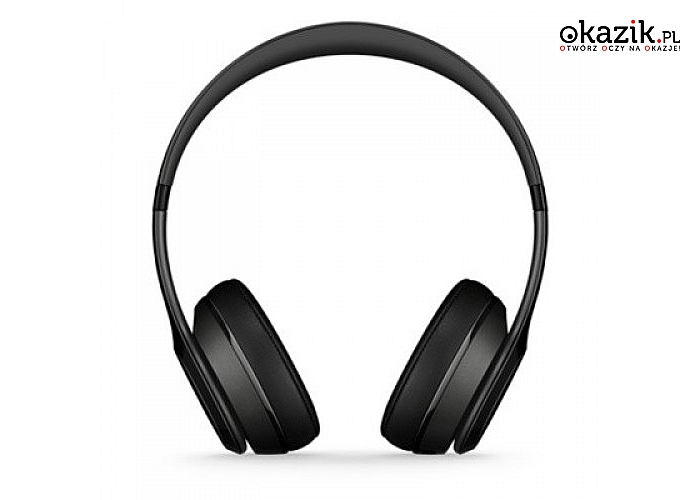 Słuchawki Beats Solo2 On-Ear Black MH8W2ZM/B marki Apple. Większa czystość dźwięku+lekka, składana konstrukcja