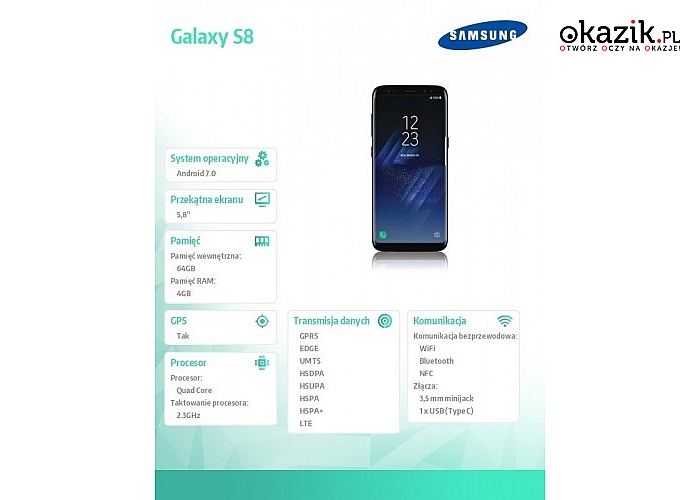 Samsung: DREAM G950 CZARNY