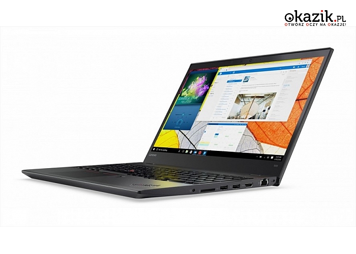Lenovo: ThinkPad T570 20H90002PB W10Pro i5-7200U/8GB/256GB/HD620/4C+3C/15.6" FHD/3YRS OS
