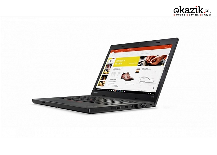 Lenovo: ThinkPad L470 20J4000QPB W10Pro i3-7100U/4GB/500GB/HD620/6C/14.0"HD AG/1YR CI