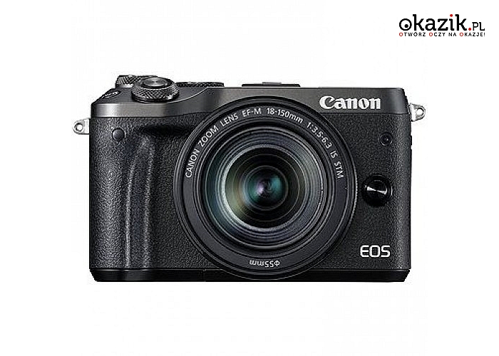 Aparat Canon: EOS M6 BK 18-150 1724C022AA