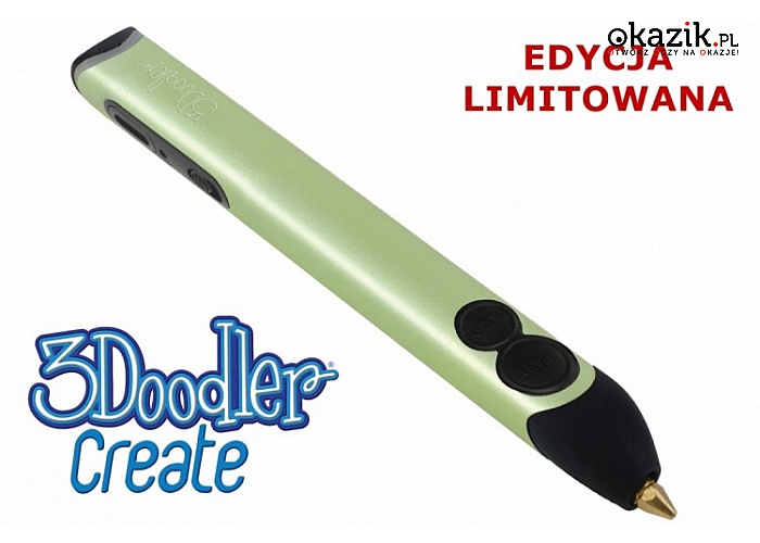 3DOODLER: CREATE - Długopis 3D, Ręczna drukarka 3D EDYCJA LIMITOWANA! Hint of Lime