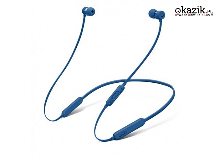 BeatsX Earphones - Blue marki Apple. Bluetooth, redukcja szumów, regulacja głośności  i odbieranie/wyciszanie połączenia