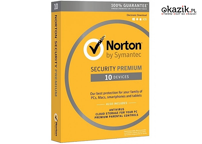 Symantec: *Norton Security 3.0 PREMIUM PL CARD 1U 10Dvc 1Y 21357597
