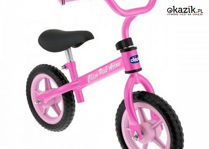 Rowerek biegowy Pink Arrow Chicco to pierwszy dwukołowy pojazd dla twojego dziecka
