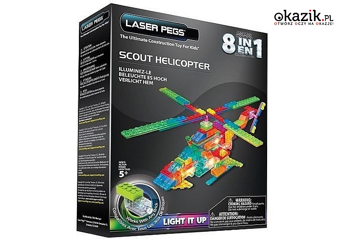 Laser Pegs: 8 in 1 Scout Helicopter
