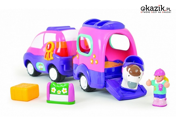 Wow Toys: Samochód Poppy z przyczepką dla konika