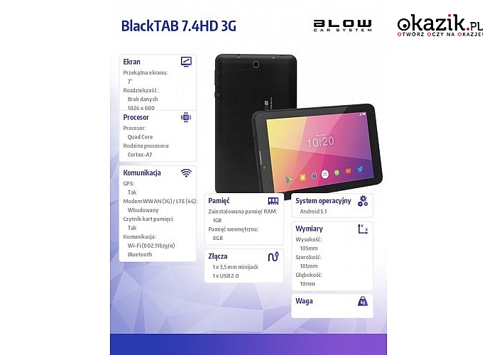 BLOW: BlackTAB 7.4HD 3G