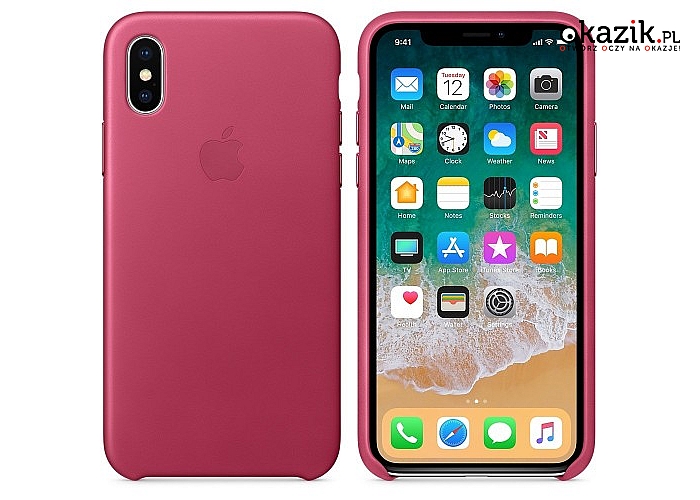 Apple: iPhone X Leather Case - Pink Fuchsia
