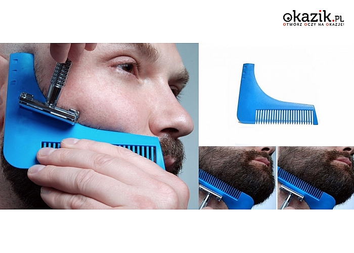 Profesjonalny grzebień do stylizacji i przycinania brody: zaprojektowany do samodzielnego użycia!