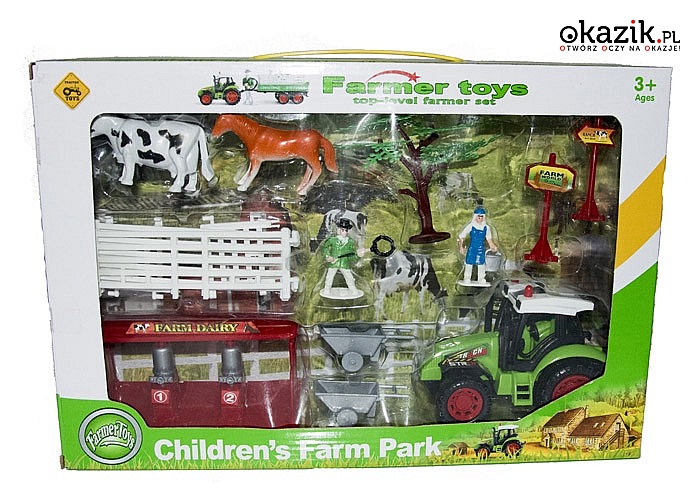 ZABAWA W FARMĘ! Zestaw zabawek gospodarstwa rolnego z zwierzętami, gospodarzami, zagrodą i innymi
