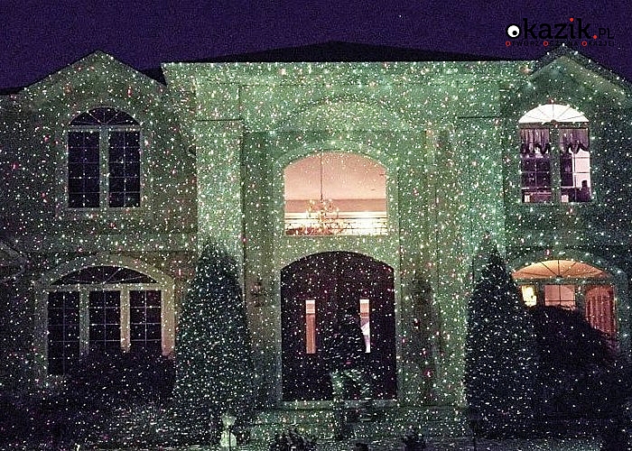 Poczuj magię Świąt! Ruchomy laser, który oświetli Twój dom