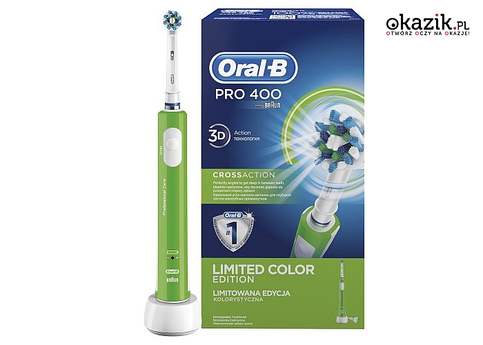 Braun: Szczoteczka akumulatorowa Oral-B Pro 400 Zielona