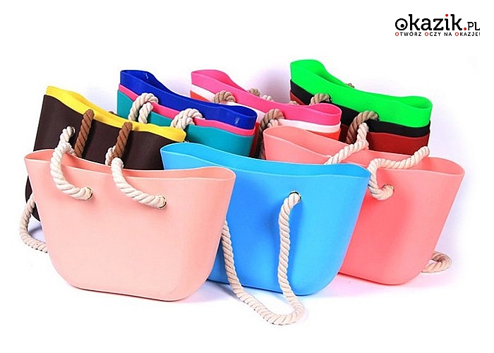 Gumowa torba damska typu „Jelly Bag”: wiele kolorów do wyboru