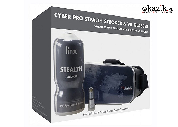 Zanurz się w świecie rzeczywistości wirtualnej! Linx Cyber Pro Stealh Stroker & Vr Headset Transparent OS!