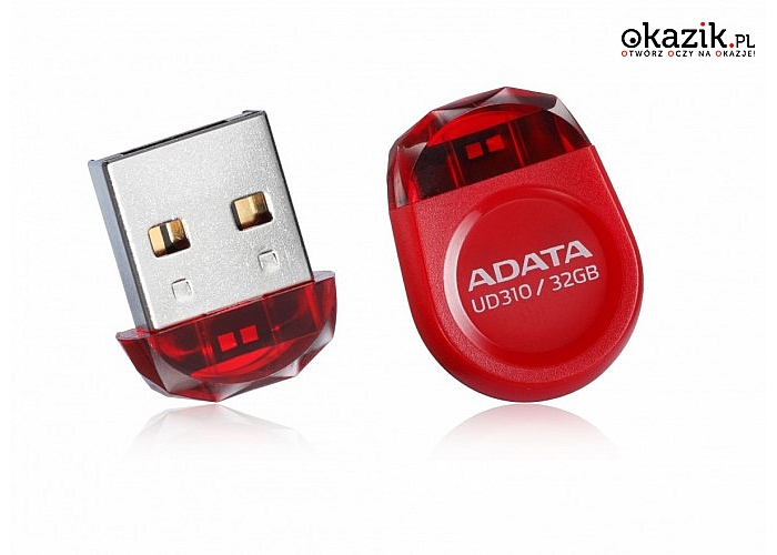 Adata: DashDrive Durable UD310 32GB USB2.0 czerwony - micro