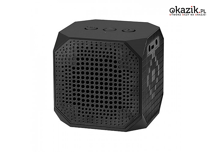 Qoltec: Przenośny głośnik Bluetooth | 3W | Double Speaker | Czarny