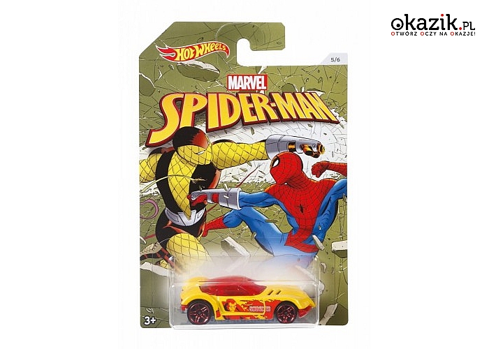 Hot Wheels: Samochodziki Spiderman Astortyment
