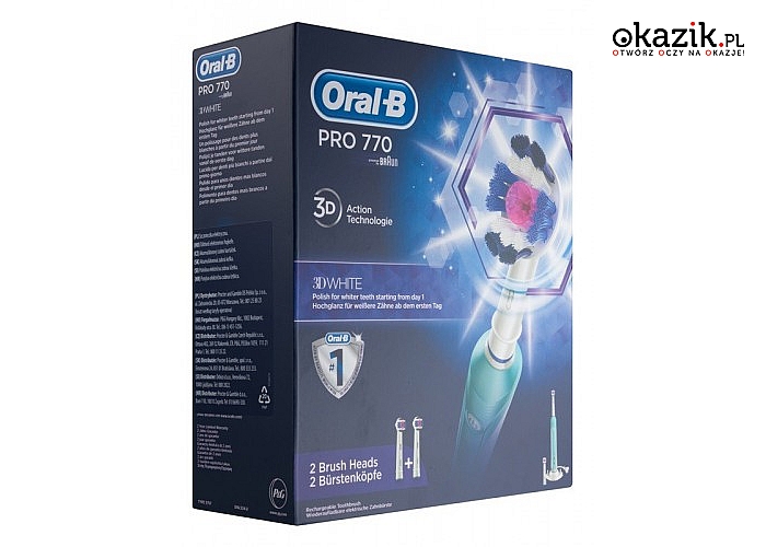 Braun: Szczoteczka akumulatorowa Oral-B Pro 3DW 770