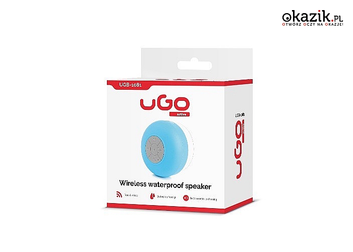 UGo: Bezprzewodowy głośnik UGB-1081 mobilny wodoodporny 3W