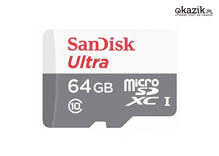 SanDisk: Ultra microSDXC 64GB 80MB/s UHS-I Class 10