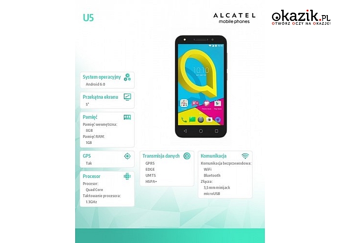 Alcatel: U5 3G NIEBIESKI