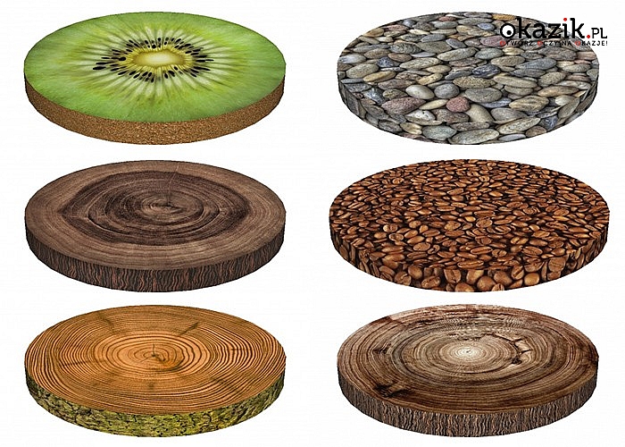 Drewno, kamyki, owoce… Efektowne poduchy na krzesła. 12 modeli do wyboru