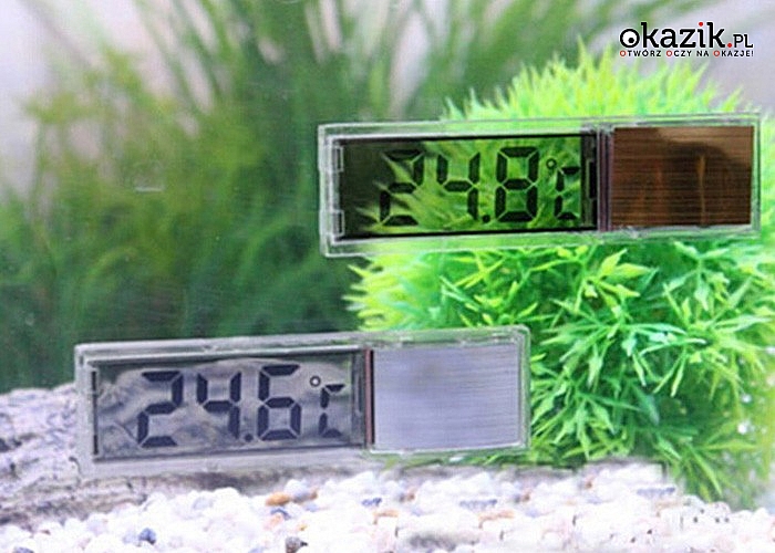 Naklejany termometr LCD 3D doskonały do wszystkich rodzajów akwariów