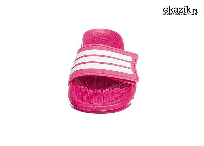 Klapki dziecięce Adidas Halva 4 CF K zapewnią komfort i bezpieczeństwo podczas zabawy na basenie czy plaży