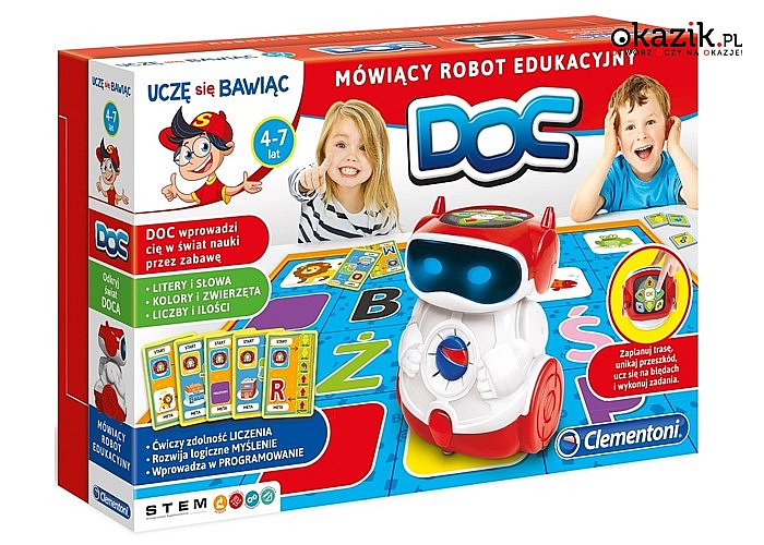 DOC edukacyjny mówiący robot marki Clementoni
