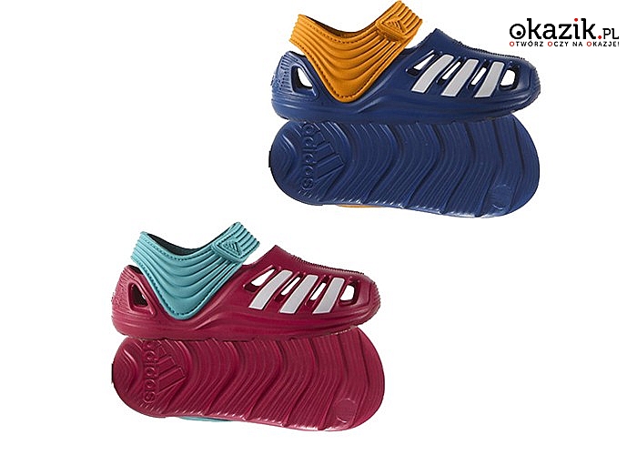 Sandały dziecięce marki Adidas bardzo lekkie i przewiewne, zapewnią komfort dla małych stóp w upalne dni