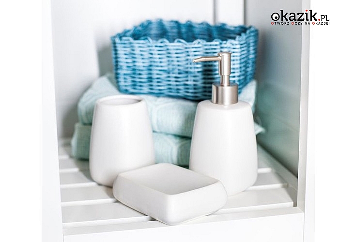 Niezwykłe zestawy łazienkowe! Delikatne kolory i proste kształty! Idealne do każdego wystroju łazienki!