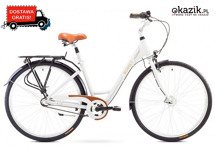 Rower miejski Moderne 3 marki Romet to idealne odzwierciedlenie współczesnej kobiety