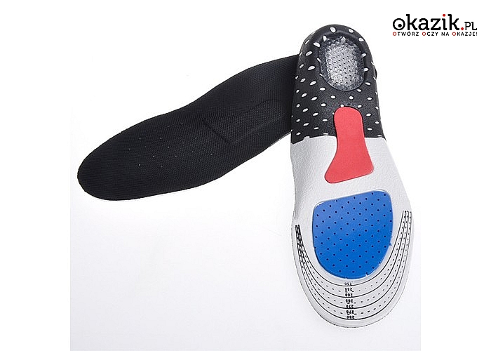 Zaprojektowane specjalnie dla osób uprawiających intensywny tryb życia! Wkładki ortopedyczne do butów na płaskostopie!