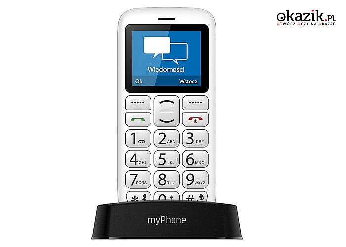 Telefon dla seniora! Nokia lub Myphone! Najwyższa jakość! Prostota obsługi! Czysty i wyraźny dźwięk! Funkcja SOS!