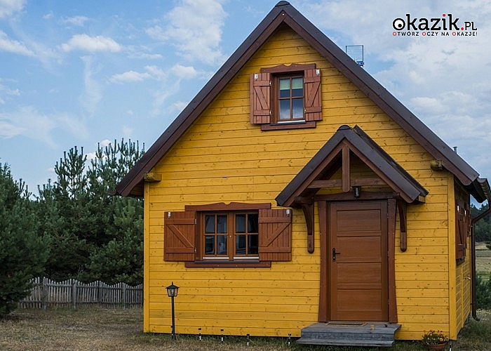 Pobyt w stylowym, drewnianym domku w miejscowości Sominy na Kaszubach!