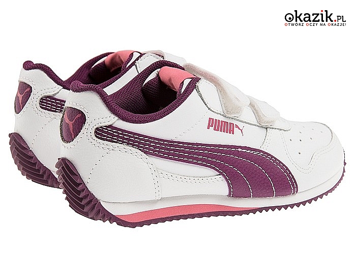 Buty dziecięce Puma Fieldsprint L V PS! Cholewka wykonana ze skóry naturalnej! Wygodne zapięcie na rzep