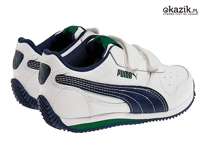 Buty dziecięce Puma Fieldsprint L V PS! Cholewka wykonana ze skóry naturalnej! Wygodne zapięcie na rzep