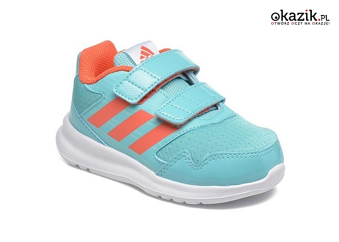 Wygodne i bardzo lekkie buty dziecięce Adidas AltaRun CF! Cholewka wykonana z przewiewnej siateczki! Najwyższa jakość!
