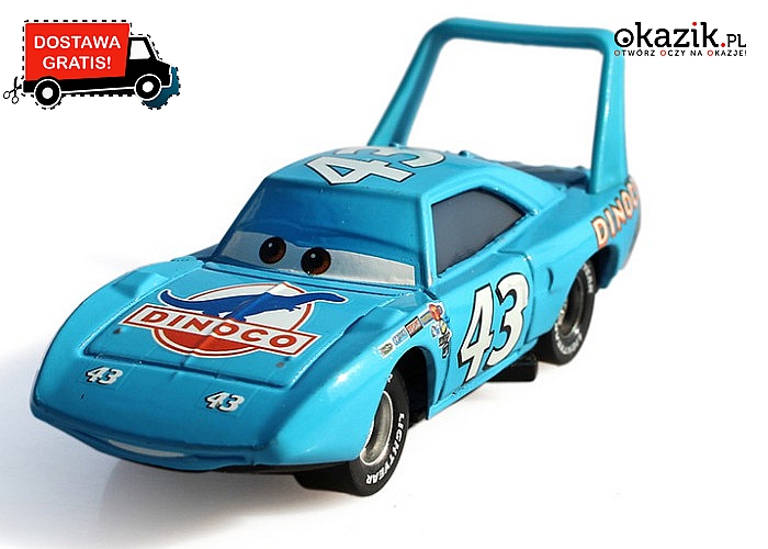 Oryginalny samochód Pixar Cars 2. King Nr 43
