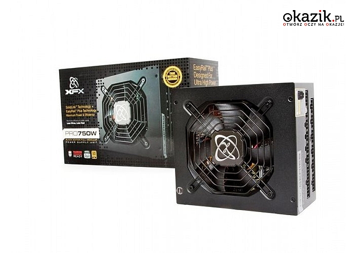 XFX: Black Edition XTR 750W Full Modular (80+ Gold, 4xPEG, 135mm, Single Rail)