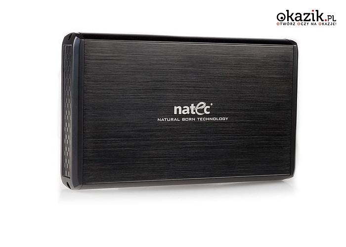 NATEC: Obudowa HDD 3.5'' RHINO USB 3.0 (Sata) Aluminium