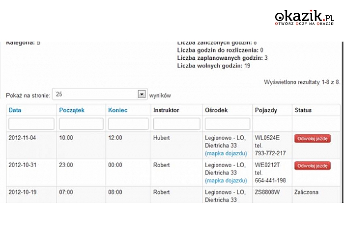 Już od 599 zł za KURS PRAWA JAZDY KATEGORII „B” lub KURS na INSTRUKTORA w DOGODNEJ LOKALIZACJI w OSK Mobilek