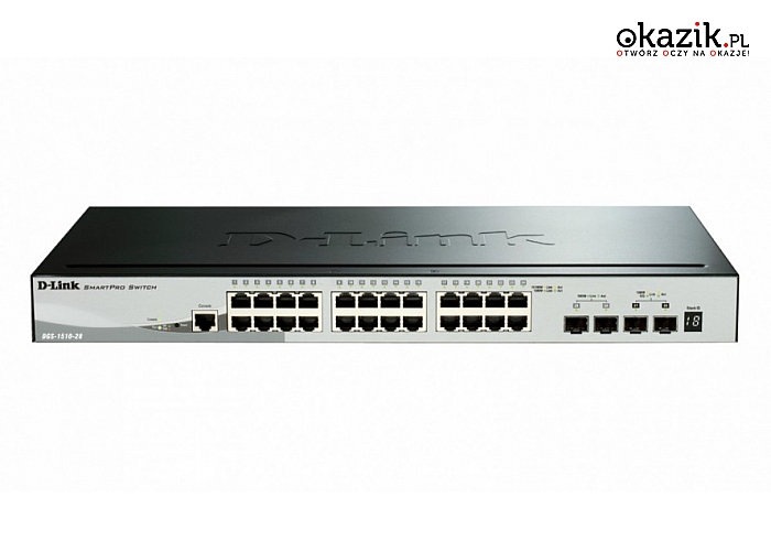 D-Link: DGS-1510-28X Switch 24xGb+4xSFP